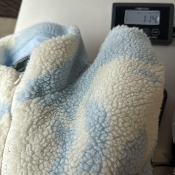 Kith Sherpa Fleece Jacket Men Medium Pinehurst Landscape Full Zip Forest Larimar - Picture 11 of 11